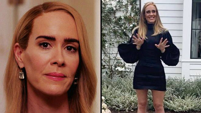 Adele Fans Think She Looks Exactly Like Sarah Paulson In New Birthday Photo Popbuzz