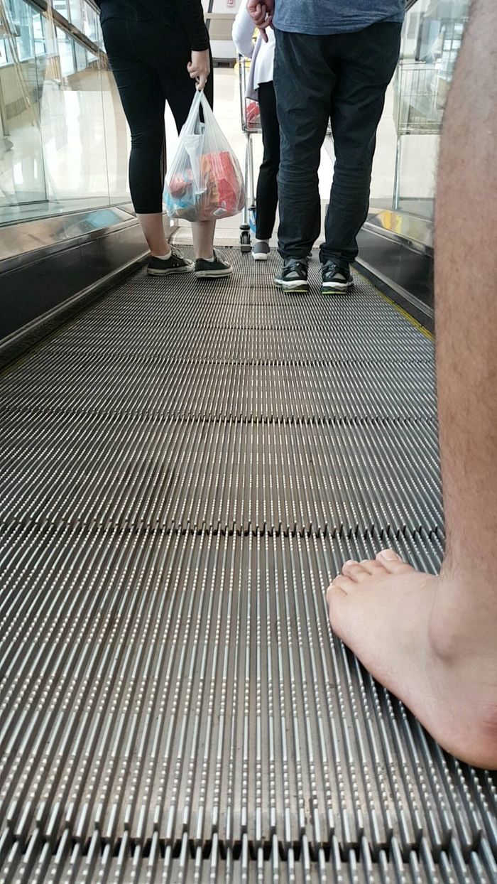 people with no shoes