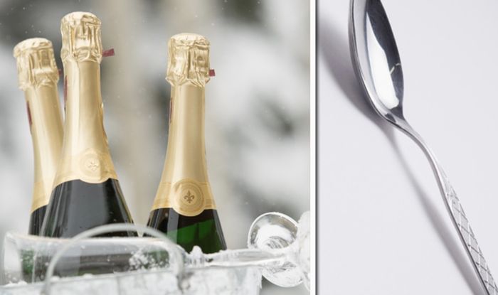 A Spoon In Your Champagne Bottle Keeps It Fizzy Science Proves Express Co Uk