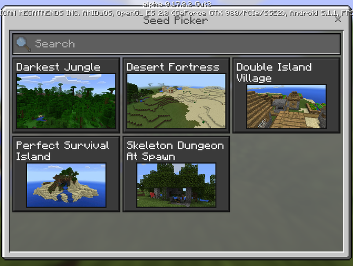 マインクラフトpe どう思う Pe1 0で シード値を 選んで ワールドを生成する 機能が追加か Pawaaapp Magazine