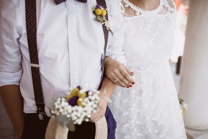 Ramo de novia con flores preservadas y con flores secas silvestre. Ramos de  novia campestres y con flores muy silvestre. Muy actual y moderno